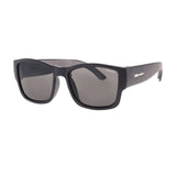 Bomber Sunglasses - Gomer Bomb: Matte Black Frame/Smoke Polarized Lens/Grey Foam