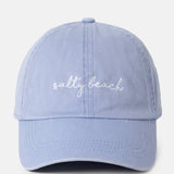 Salty Beach Embroidery baseball hat