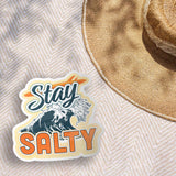 Stay Salty Bumper Sticker - Funny Beach Decal