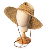 Extra Wide Brim Straw Festival Lifeguard Hat