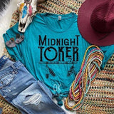 Midnight Toker Hippie Cute Print Tee Stoner 420 Shirt Joker