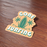 Gone Surfing Beach Sticker