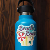 Beach Bum Sticker - Cute Beach Decal for Tumblers & Laptops