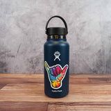 Tie Dye Hang Loose Shaka Sticker