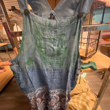 Ombre Summer Sea Overall with Blockprint