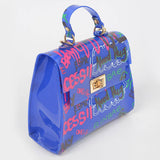 Graffiti Pvc Top Handle Bag