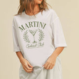 Martini Cocktail Club Graphic Tee