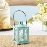 Luminous Blue Mini-Lantern Tea Light Holder