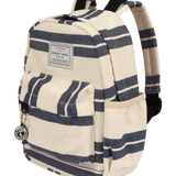 Backpack (Navy Striped Canvas)