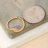 Wave Cutout Adjustable Ring