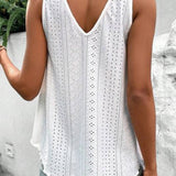 Lace Crochet Loose Tank Top