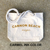 Custom Beach Tote Bag with Rope Handles - Personalized