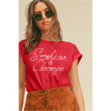 Sunshine and Champagne Graphic Tee