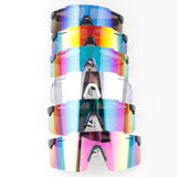 Multi Polycarbonate Mirror Shield Sunglasses