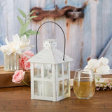 Vintage White Distressed Lantern - Extra Large