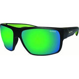 Bomber Mana Bomb Polarized Sunglasses Matte Black/Green Mirror