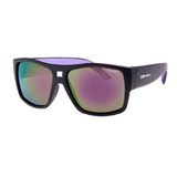 Bomber Sunglasses - Irie Bomb Matte Blk Frm / Red Mirror Polarized Lens / Red Foam