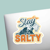 Stay Salty Bumper Sticker - Funny Beach Decal