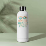 Resting Beach Face Sunglasses Sticker - Funny Beach Vibes