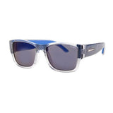 Bomber Sunglasses - Gomer Bomb 2 Tone Smoke / Blue Mirror Polarize / Blue Foam