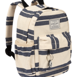 Backpack (Navy Striped Canvas)