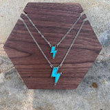 Lightning Bolt Turquoise Necklace