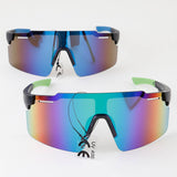 Multi Polycarbonate Mirror Shield Sunglasses