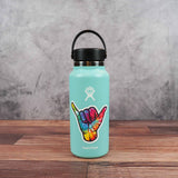 Tie Dye Hang Loose Shaka Sticker